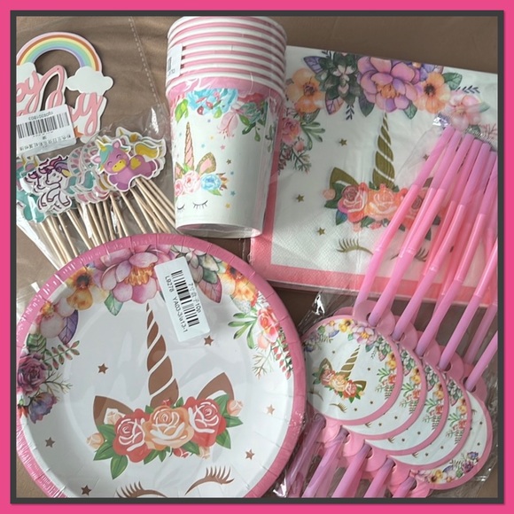 🦄New🦄Unicorn Ultimate B-Day Party Pack🦄 - Picture 2 of 9